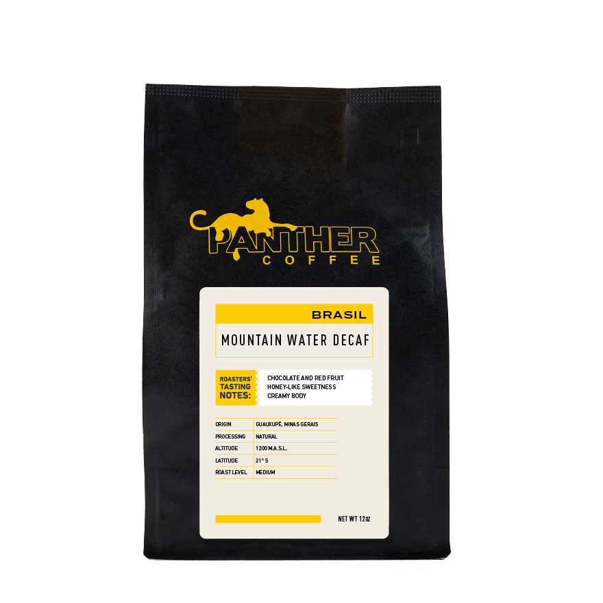 Decaf Mountain Water Brazil 12 oz - Roasted Coffee for Home Brewing Stations