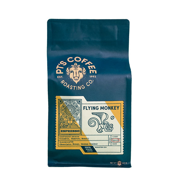 Flying Monkey Espresso 12 oz - Coffee Press for Convenient Recipe Control