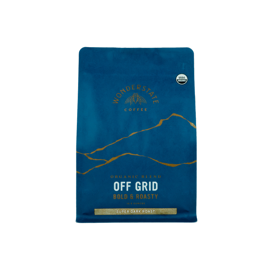 Organic Off Grid Super Dark Roast 1.5 lb - Roasted Coffee for Home Brewing Stations