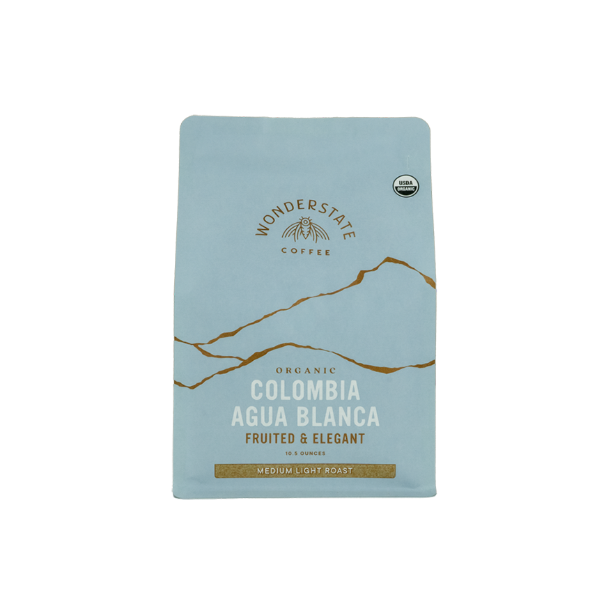 Organic Colombia Agua Blanca 10.5 oz - Roasted Coffee for Home Brewing Stations