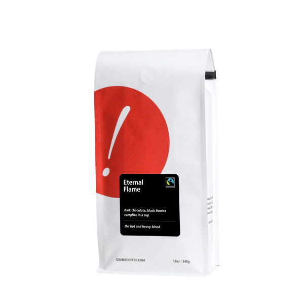 Eternal Flame Fairtrade Dark Roast 2 lb - Roasted Coffee for Home Brewing Stations