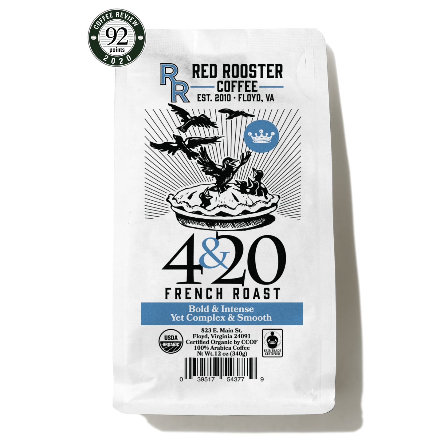Organic 4&20 French Roast - Roasted Coffee for Home Brewing Stations