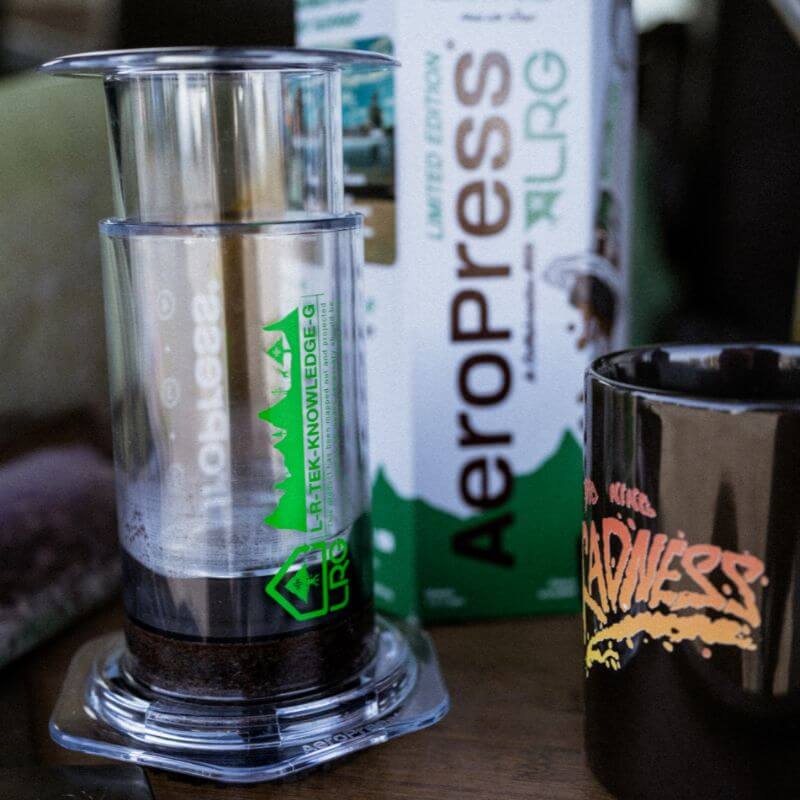AeroPress Clear Coffee Press - LRG - Coffee Press for Convenient Recipe Control