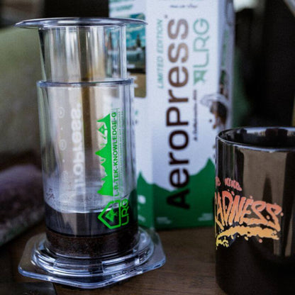 AeroPress Clear Coffee Press - LRG - Coffee Press for Convenient Recipe Control