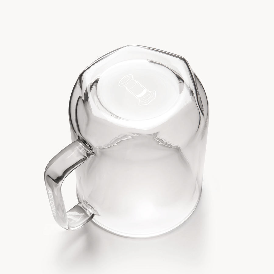 AeroPress Double Wall Glass Coffee Mug - 2 Pack - Serving Vessel for Freshly Brewed Coffee