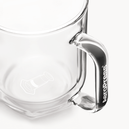 AeroPress Double Wall Glass Coffee Mug - 2 Pack - Serving Vessel for Freshly Brewed Coffee
