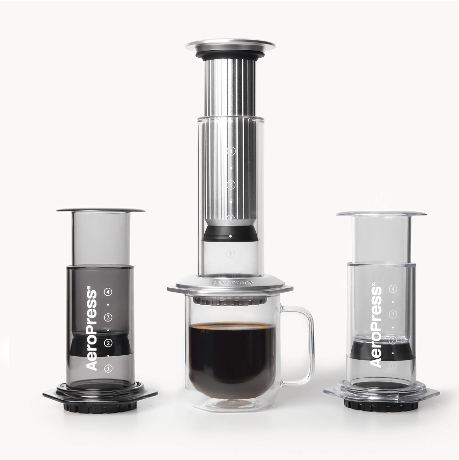 AeroPress Double Wall Glass Coffee Mug - 2 Pack - Serving Vessel for Freshly Brewed Coffee