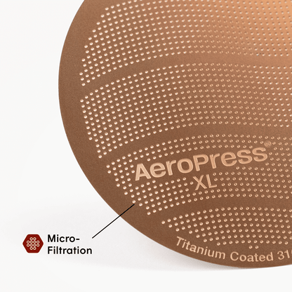 AeroPress Gold Tone Filter - XL - Brewing Filter for Controlled Coffee Extraction