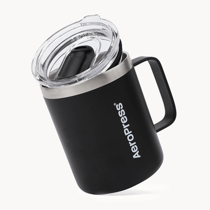 AeroPress Travel Coffee Mug - Stainless Steel - Serving Vessel for Freshly Brewed Coffee