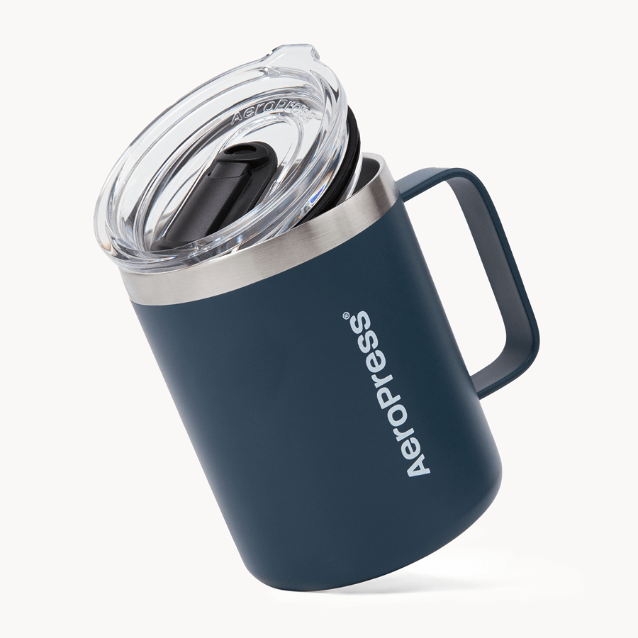 AeroPress Travel Coffee Mug - Stainless Steel - Serving Vessel for Freshly Brewed Coffee