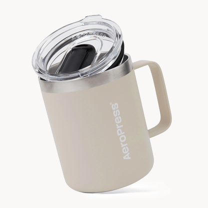 AeroPress Travel Coffee Mug - Stainless Steel - Serving Vessel for Freshly Brewed Coffee