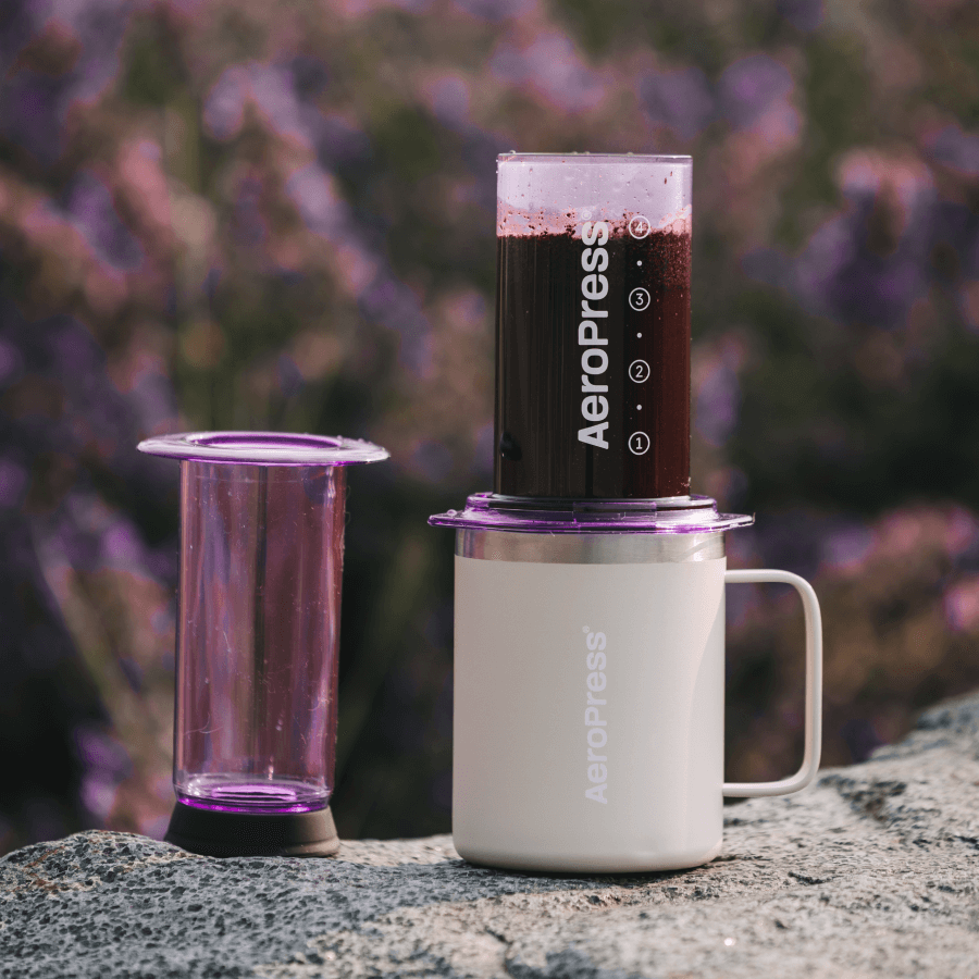 AeroPress Travel Coffee Mug - Stainless Steel - Serving Vessel for Freshly Brewed Coffee