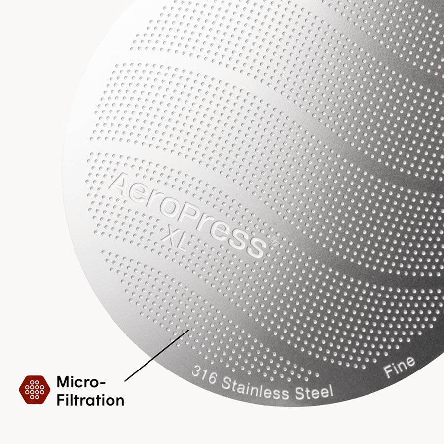 AeroPress Stainless Steel Filter - XL - Brewing Filter for Controlled Coffee Extraction