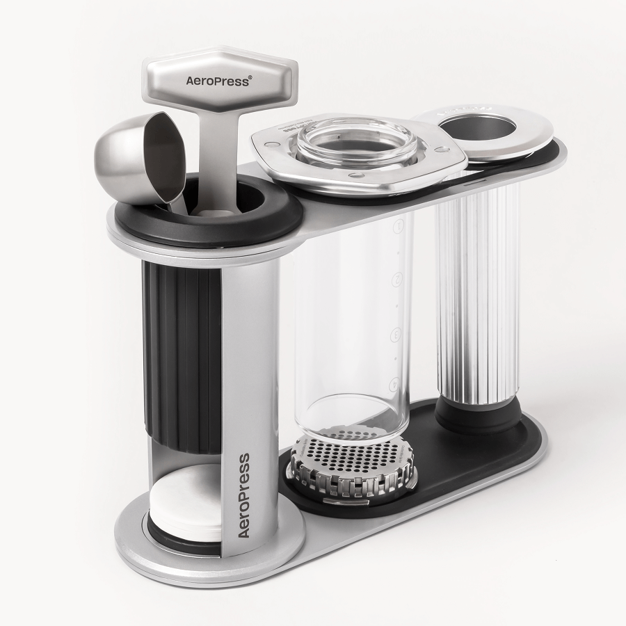 AeroPress Organizer Stand - Stainless Steel - Countertop Storage for Brewing Essentials