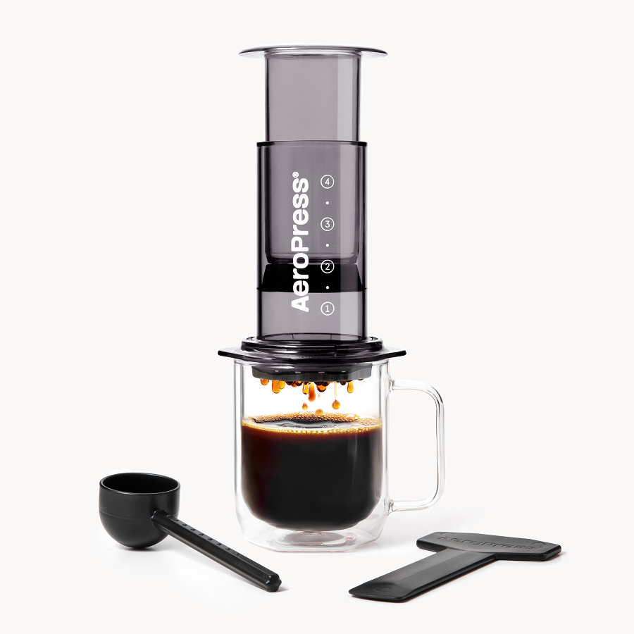 AeroPress Coffee Maker - Clear & Colors - Coffee Press for Convenient Recipe Control