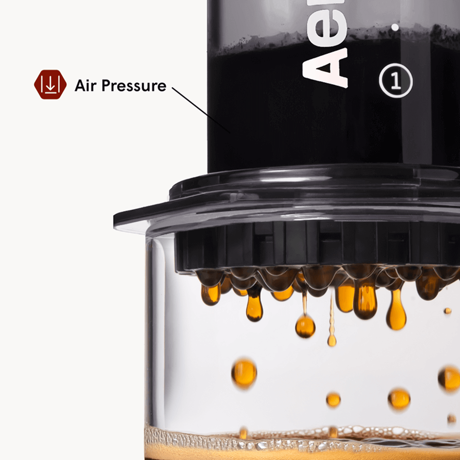 AeroPress Coffee Maker - Clear & Colors - Coffee Press for Convenient Recipe Control