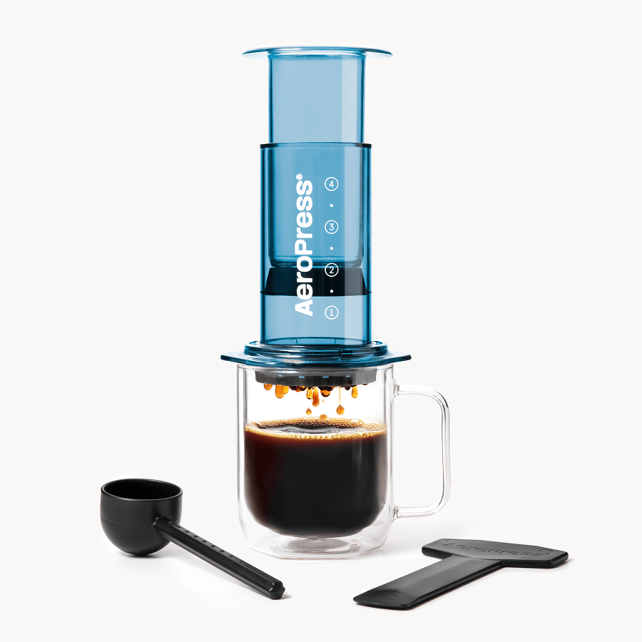 AeroPress Coffee Maker - Clear & Colors - Coffee Press for Convenient Recipe Control