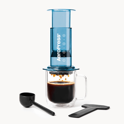 AeroPress Coffee Maker - Clear & Colors - Coffee Press for Convenient Recipe Control