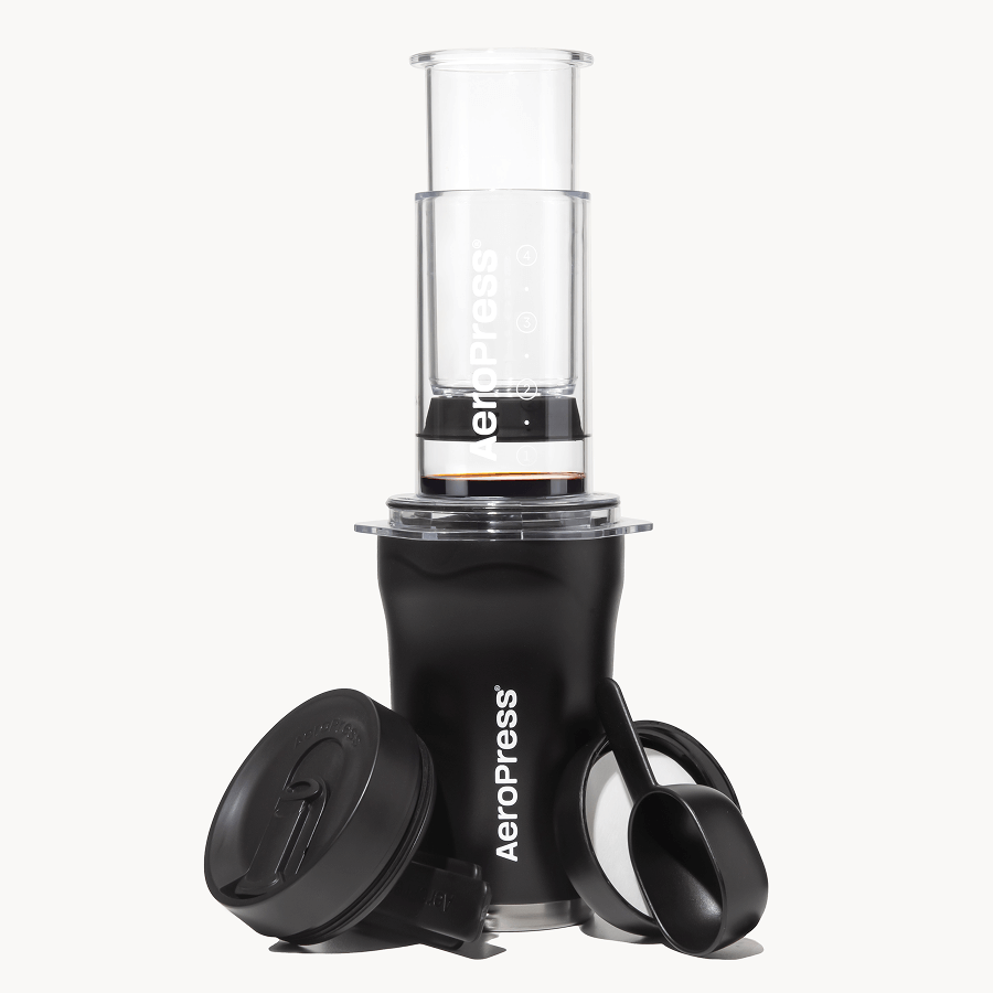 AeroPress Coffee Maker - Go Plus - Coffee Press for Convenient Recipe Control