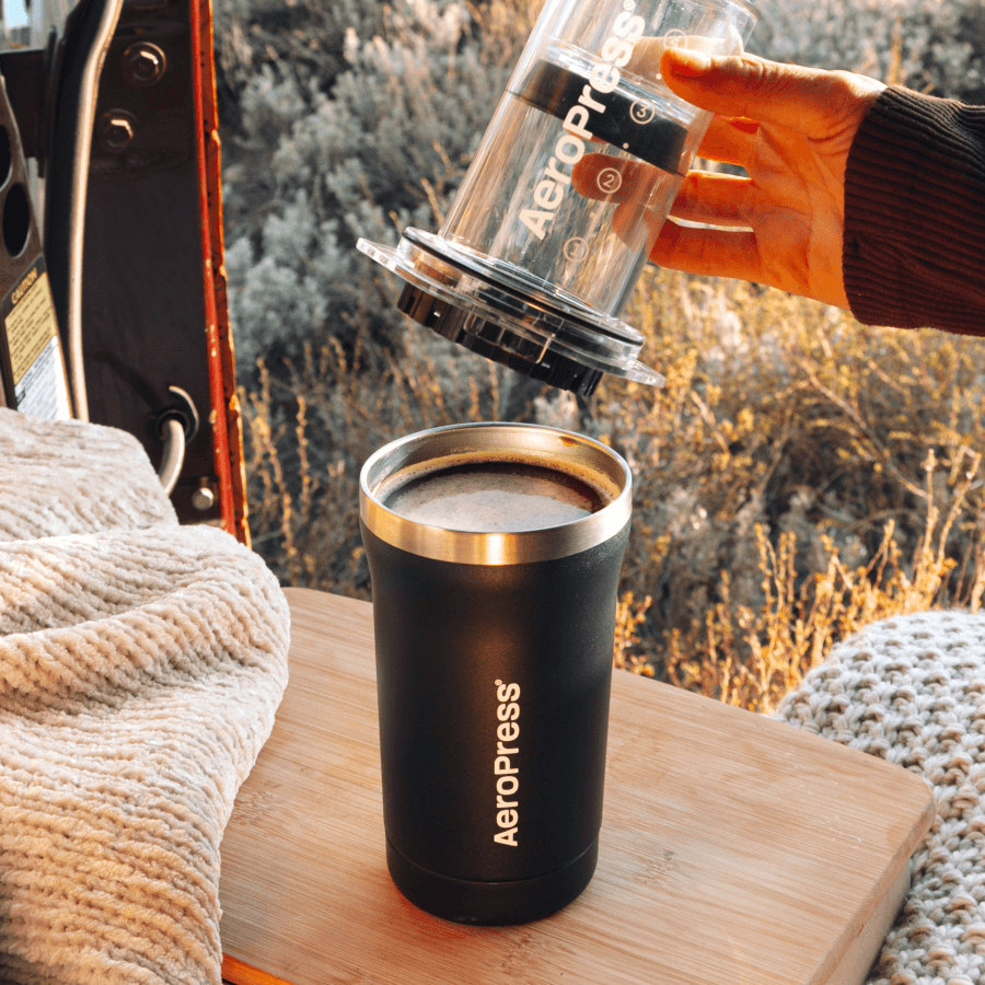 AeroPress Coffee Maker - Go Plus - Coffee Press for Convenient Recipe Control