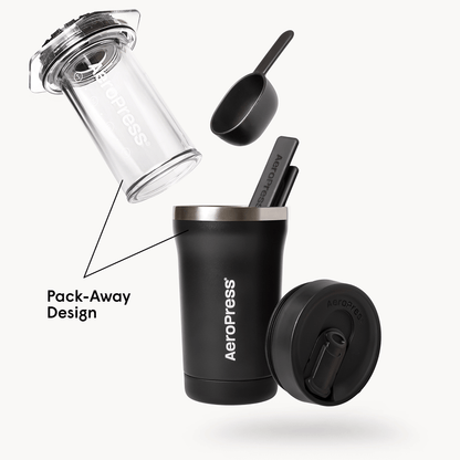 AeroPress Coffee Maker - Go Plus - Coffee Press for Convenient Recipe Control