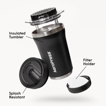 AeroPress Coffee Maker - Go Plus - Coffee Press for Convenient Recipe Control