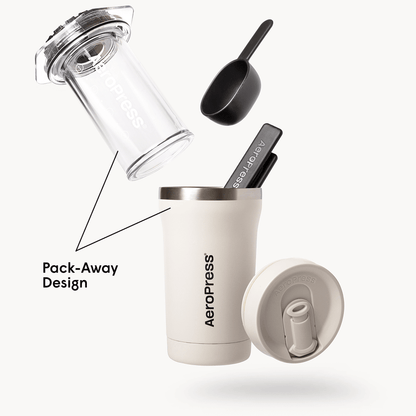 AeroPress Coffee Maker - Go Plus - Coffee Press for Convenient Recipe Control