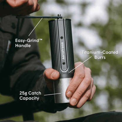 AeroPress Manual Coffee Grinder - Hand Grinder for Freshly Ground Coffee