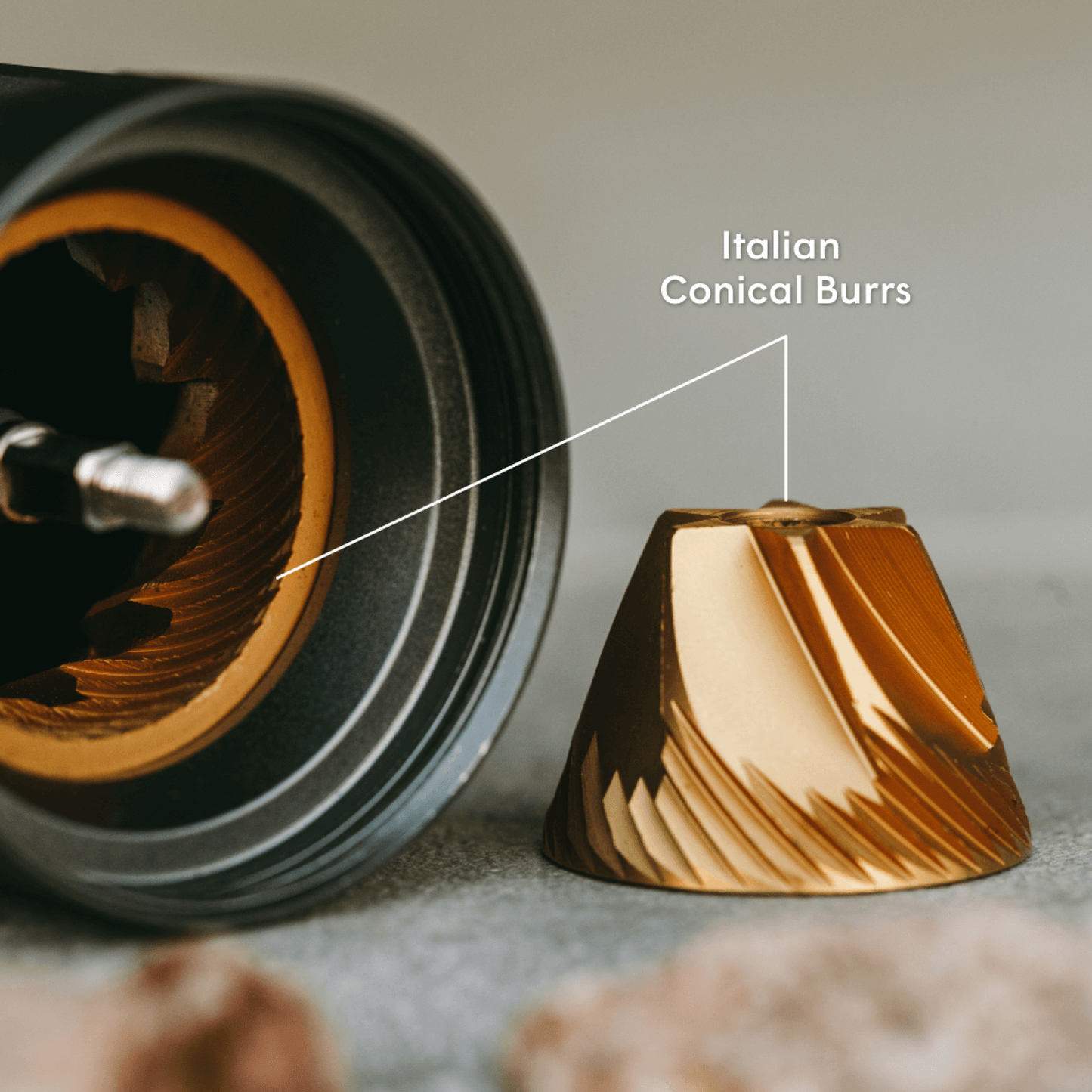 AeroPress Manual Coffee Grinder - Hand Grinder for Freshly Ground Coffee
