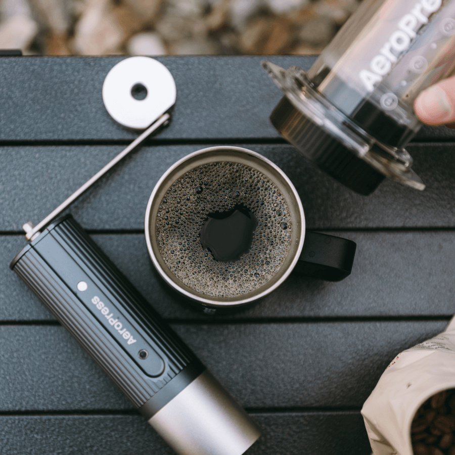 AeroPress Manual Coffee Grinder - Hand Grinder for Freshly Ground Coffee