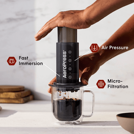 AeroPress Coffee Maker - Original - Coffee Press for Convenient Recipe Control