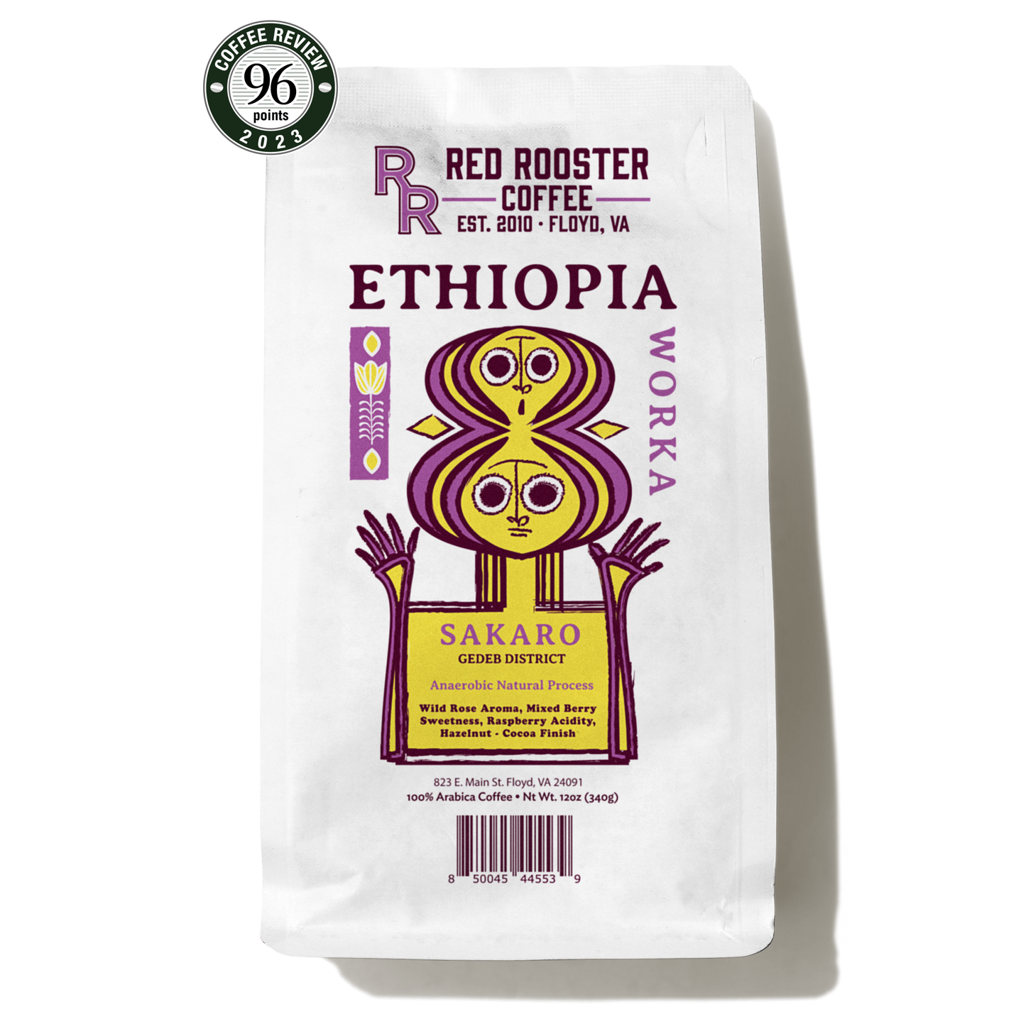 Ethiopia Worka Sakaro Anaerobic Natural - Roasted Coffee for Home Brewing Stations
