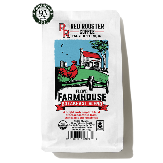 Organic Floyd Farmhouse Breakfast Blend - Roasted Coffee for Home Brewing Stations