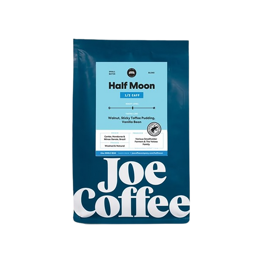 Half Moon Half Caff 12 oz - Roasted Coffee for Home Brewing Stations