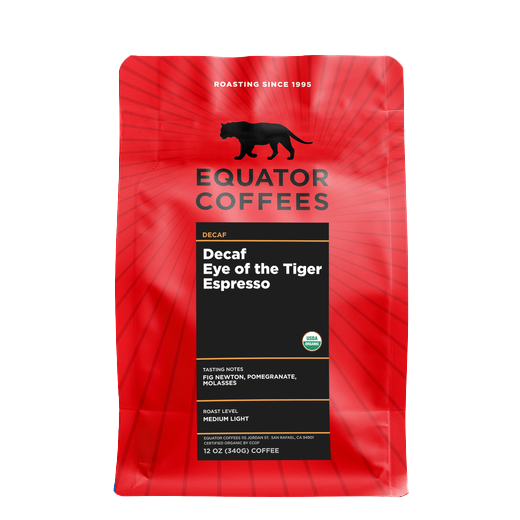 Decaf Eye Of The Tiger 12 oz - Roasted Coffee for Home Brewing Stations