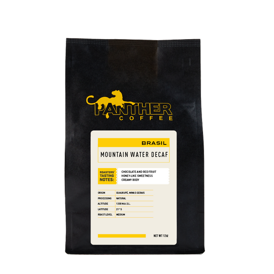 Decaf Mountain Water Brazil 12 oz - Roasted Coffee for Home Brewing Stations