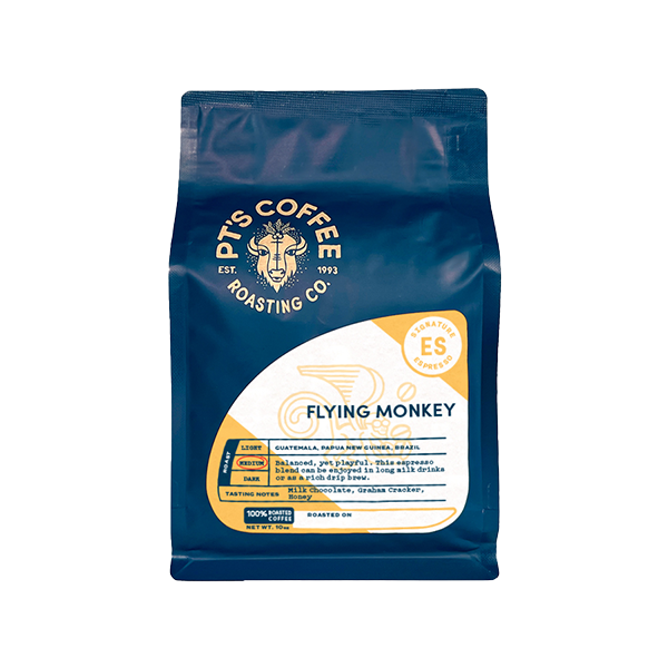 Flying Monkey Espresso 2 lb - Coffee Press for Convenient Recipe Control