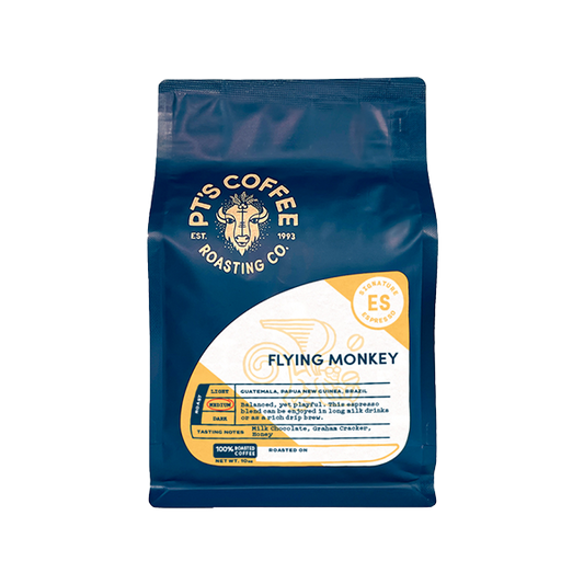 Flying Monkey Espresso 2 lb - Coffee Press for Convenient Recipe Control