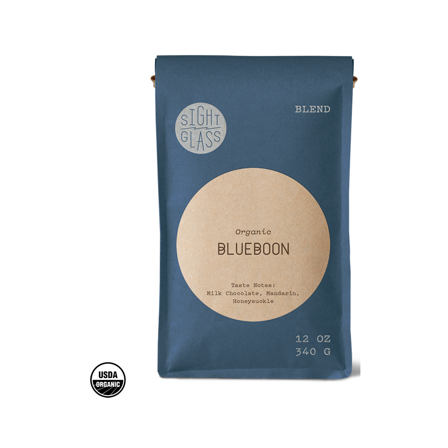 Organic Blueboon 12 oz - Roasted Coffee for Home Brewing Stations