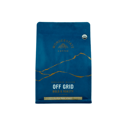 Organic Off Grid Super Dark Roast 1.5 lb - Roasted Coffee for Home Brewing Stations