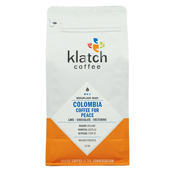 Colombia Coffee for Peace 12 oz - Roasted Coffee for Home Brewing Stations