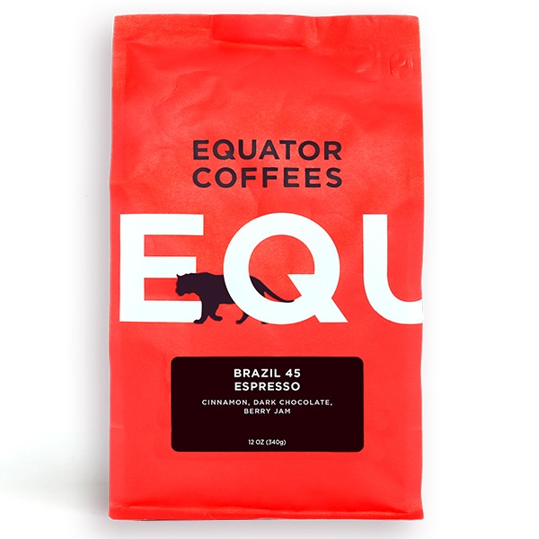 Brazil 45 Espresso 12 oz - Coffee Press for Convenient Recipe Control