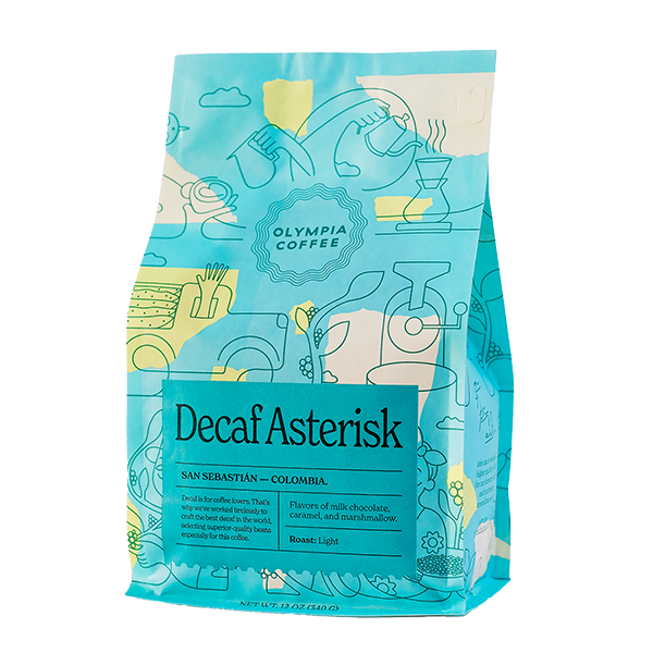 Decaf Asterisk 12 oz - Roasted Coffee for Home Brewing Stations