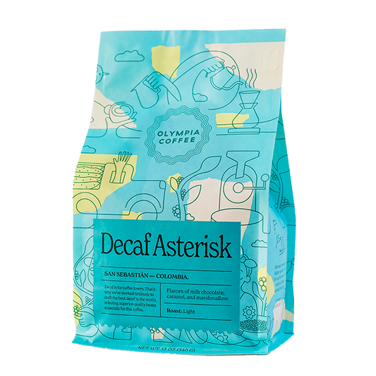 Decaf Asterisk 12 oz - Roasted Coffee for Home Brewing Stations