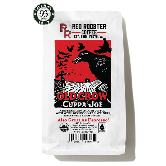 Organic Old Crow Cuppa Joe - Roasted Coffee for Home Brewing Stations