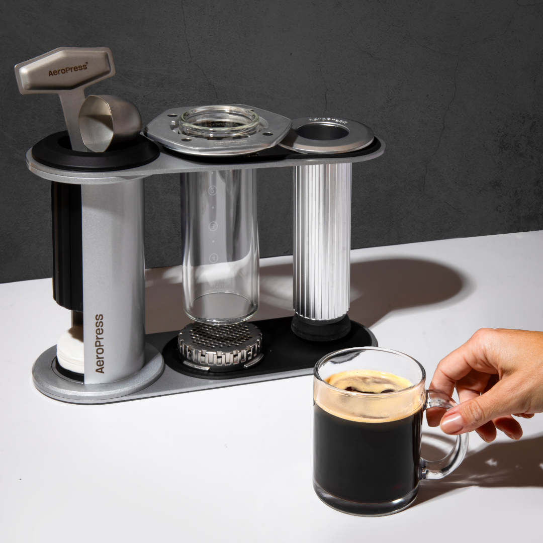 AeroPress Coffee Maker - Premium - Coffee Press for Convenient Recipe Control