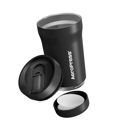 AeroPress Travel Coffee Tumbler - Stainless Steel - Serving Vessel for Freshly Brewed Coffee
