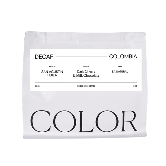 Decaf Colombia San Agustin 10 oz - Roasted Coffee for Home Brewing Stations