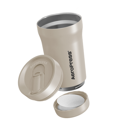 AeroPress Travel Coffee Tumbler - Stainless Steel - Serving Vessel for Freshly Brewed Coffee