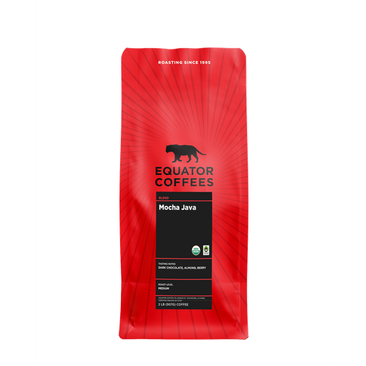 Mocha Java Fair Trade Organic 2 lb - Roasted Coffee for Home Brewing Stations